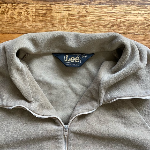 Vintage 1970s Lee Made In USA Velour Long Sleeve Top Size Medium - Picture 3 of 3